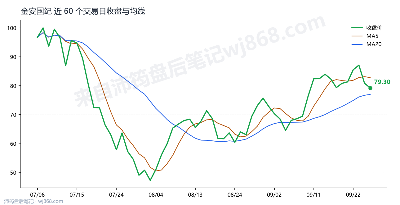 金安国纪 走势
