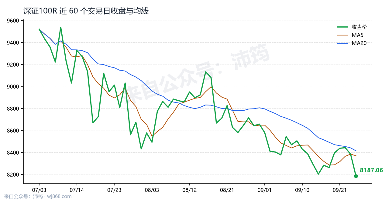 深证100R 走势