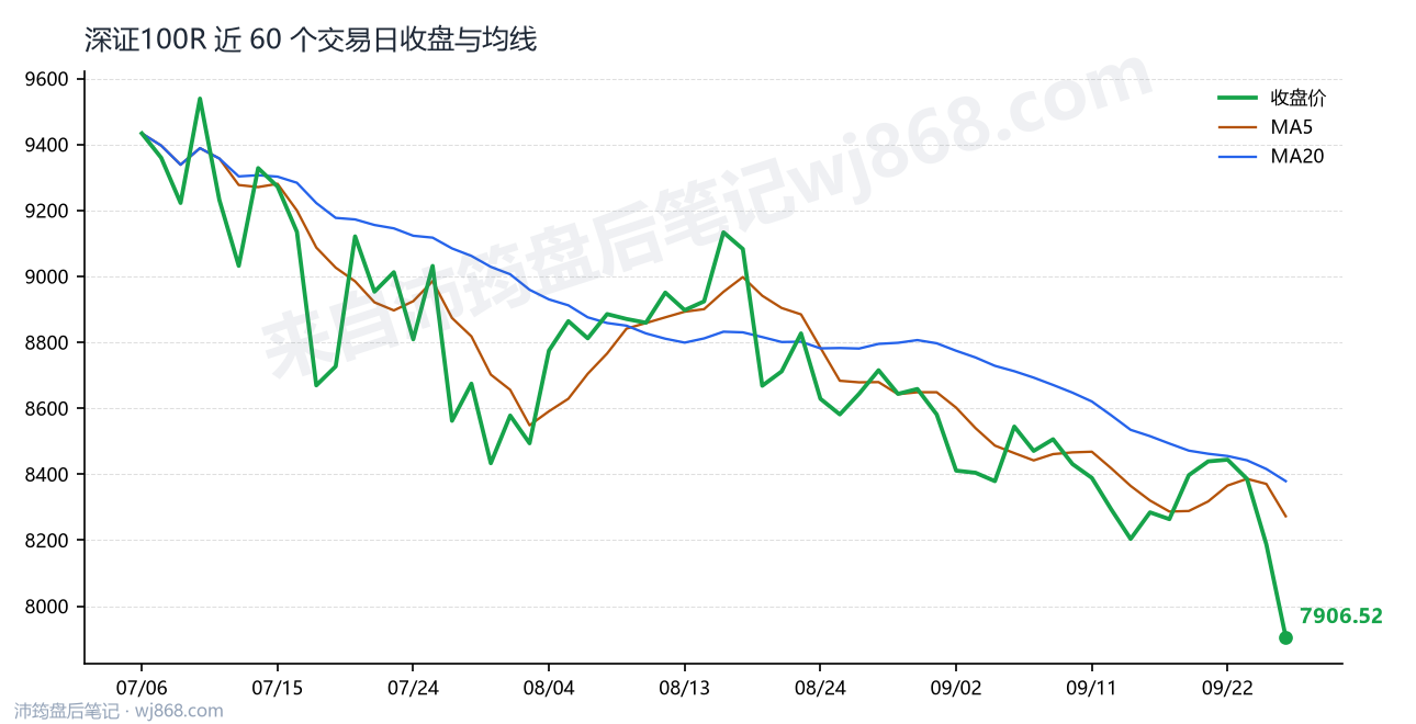 深证100R 走势