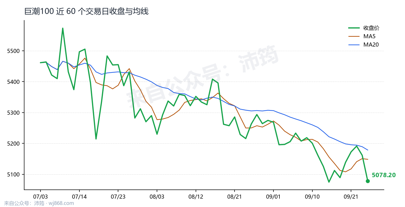 巨潮100 走势