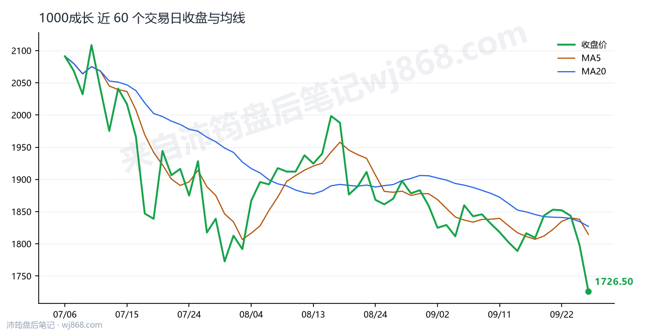 1000成长最新走势图