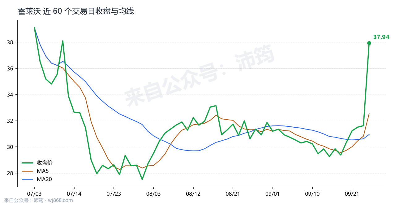 霍莱沃 走势